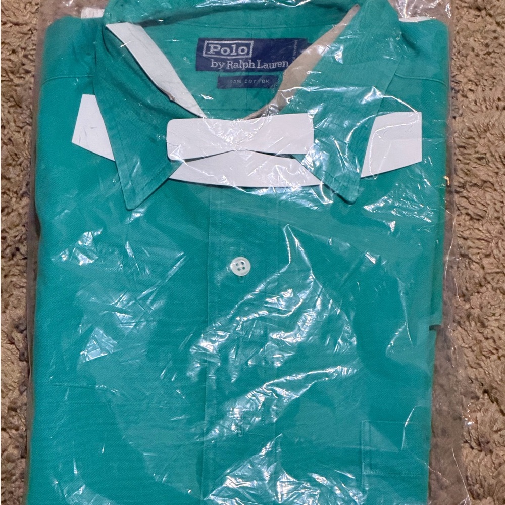 90's Polo by Ralph Lauren RL-92 Embroidered Green Shirt Size L Vintage Rare